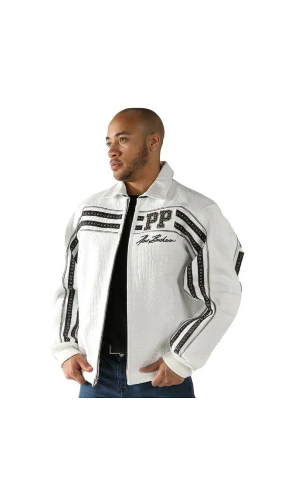 Pelle Pelle Men World Renown Leather Jacket | White Jacket