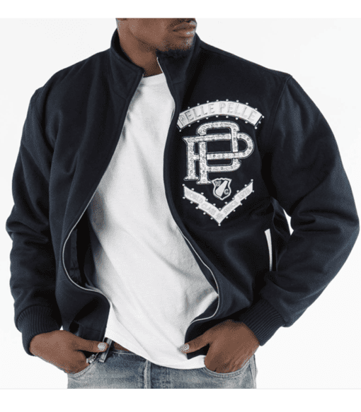 Pelle Pelle Men Navy Blue Elite Series Jacket