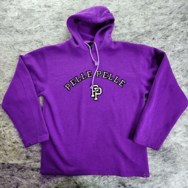 Pelle Pelle Purple Pullover Wool Hoodie | Men & Women