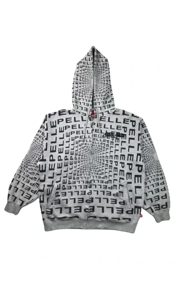 Pelle Pelle Monogram Wool Zipper Jacket | Hood Jacket