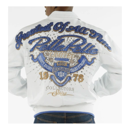 Pelle Pelle White Greatest Of All Time Leather Jacket view 2