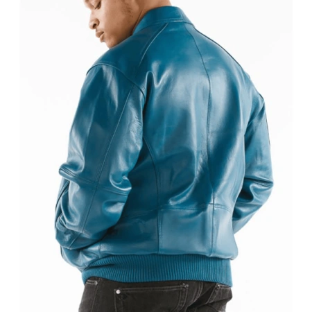 Pelle Pelle Aqua Blue Leather Jacket view 2