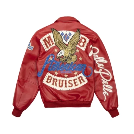 Pelle Pelle Red American Bruiser Leather Jacket view 2