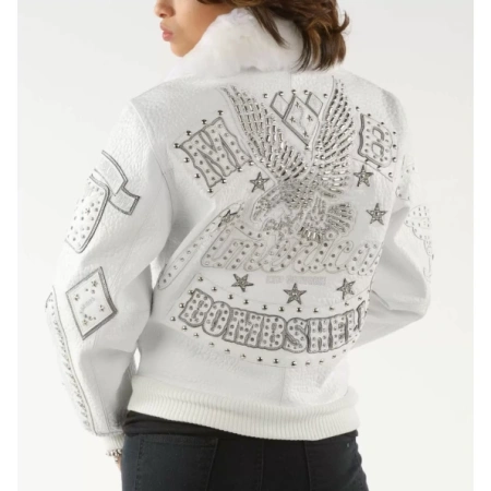 American Bruiser Perfect White Bombshell Jacket view 3