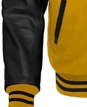 Men Yellow Wool Jacket