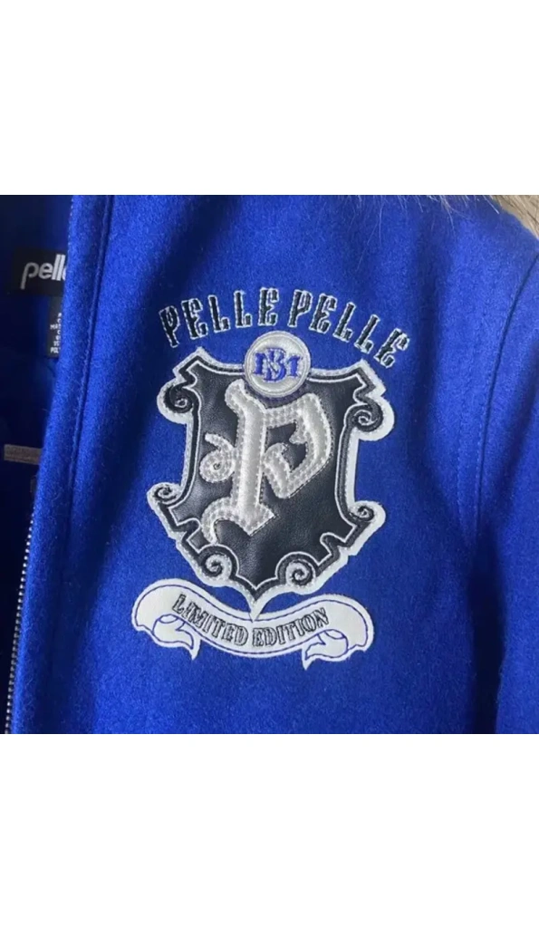 Pelle Pelle Kids Blue Wool Jacket
