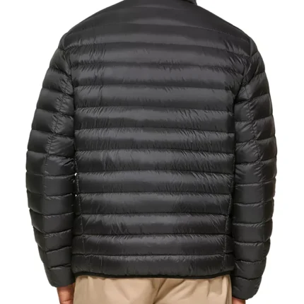 Men Black Quilted Puffer Jacket