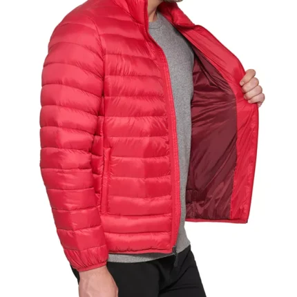 Red Men Quilted Puffer Jacket