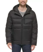 Men Lightweight Puffer Hooded Jacket