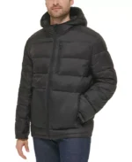 Men Lightweight Puffer Hooded Jacket