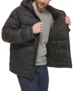 Men Lightweight Puffer Hooded Jacket