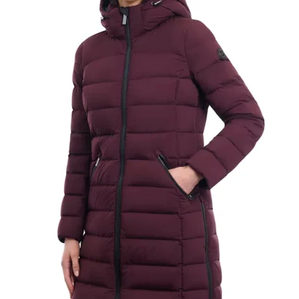 Women Hooded Puffer Long Coat