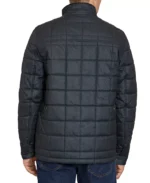 Men Black Box Quilted Puffer Jacket