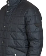 Men Black Box Quilted Puffer Jacket