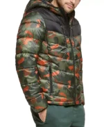 Chevron Men Hooded Puffer Jacket