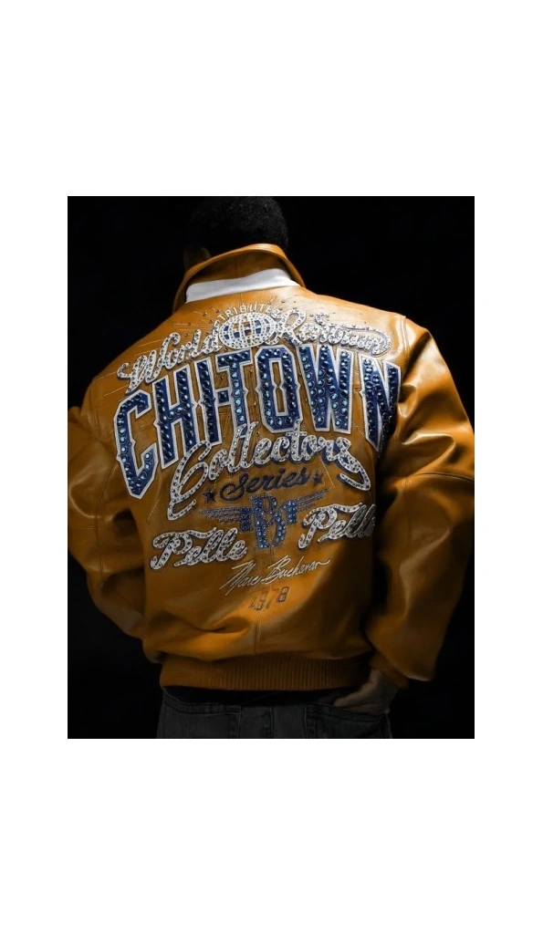 Pelle Pelle Chi Town Mustard Leather Jacket