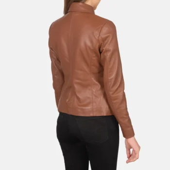 Brown Leather Colette Women Jacket