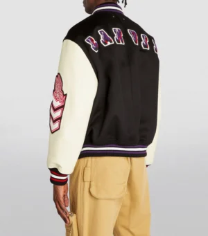 Men Larvin Eagle Varsity Wool Jacket