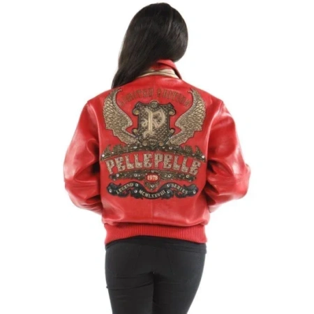 Pelle Pelle Legend Series Red Leather Jacket | Women Jacket view 2