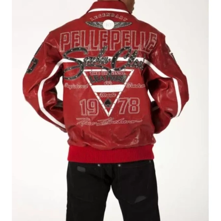 Pelle Pelle Red Legendary Soda Club Jacket | Leather Jacket view 2