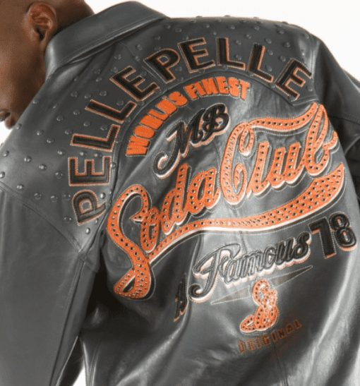 Pelle Pelle Grey Famous Soda Club Jacket | Men Jacket view 3