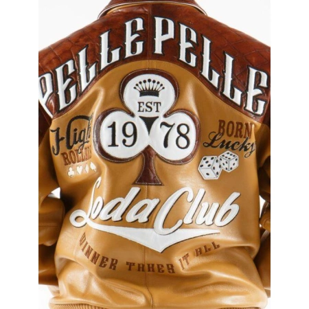 Pelle Pelle Men Soda Club Varsity Jacket | High Rollers view 3