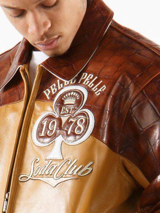 Pelle Pelle Men Soda Club Varsity Jacket | High Rollers view 4