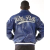 Pelle Pelle Blue MB Leather Varsity Jacket