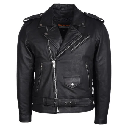 Live To Ride USA Black Biker Jacket