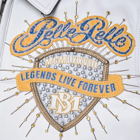 Pelle Pelle White MB Leather Jacket | Legends Live Forever view 4
