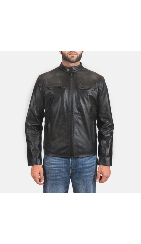 Men Pelle Pelle Black Motorcycle Jacket | Pelle Pelle Store