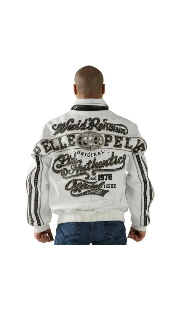 Pelle Pelle White World Renown MB Jacket | Leather Jacket