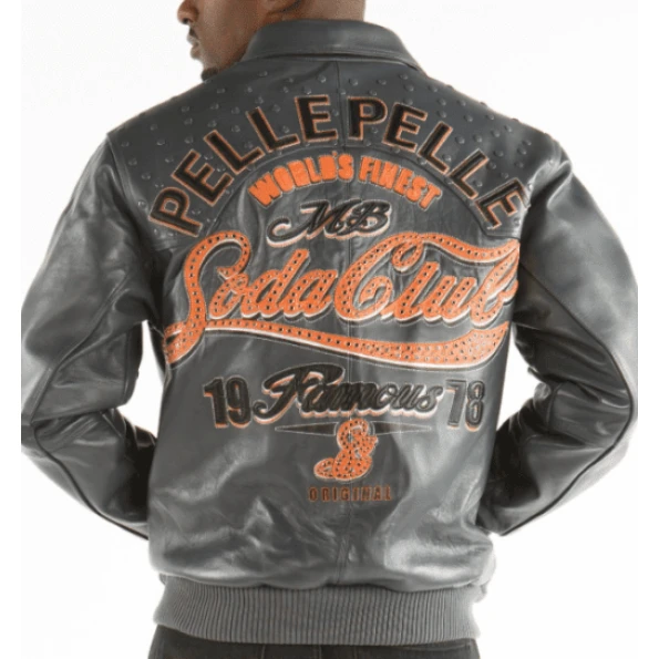 Pelle Pelle Grey Famous Soda Club Jacket | Men Jacket view 2
