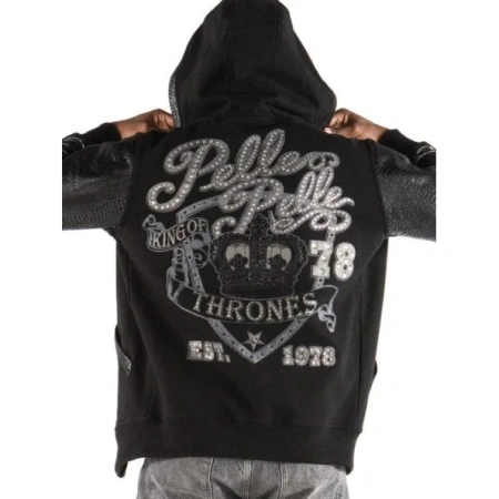 Pelle Pelle King Of Throne Black Hood Jacket | Men Jacket view 2