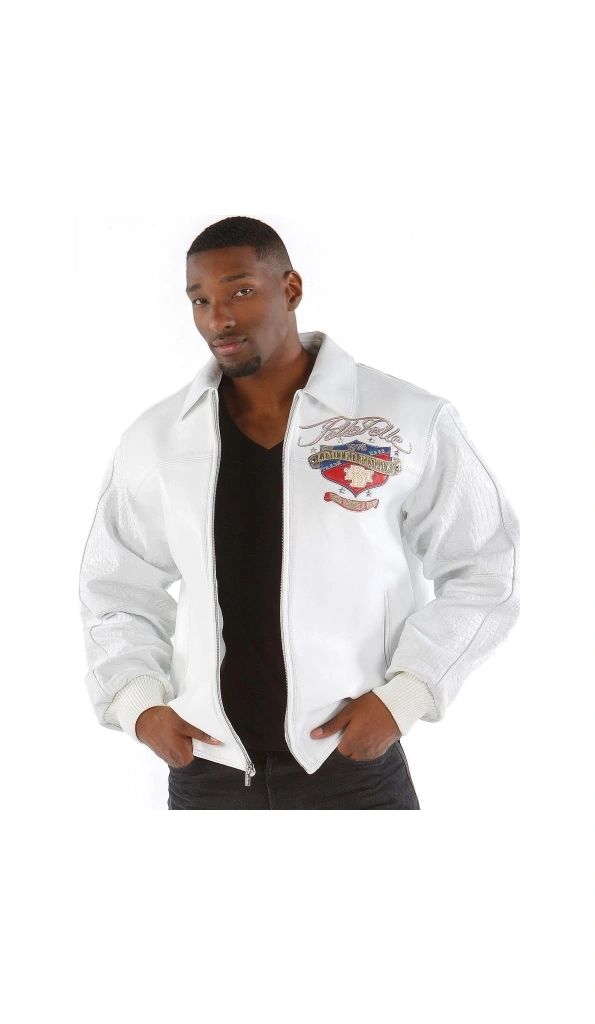 Pelle Pelle White Men MB Leather Jacket | Limited Edition