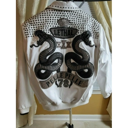 Pelle Pelle Lethal White Stud Leather Jacket | Men & Women view 2