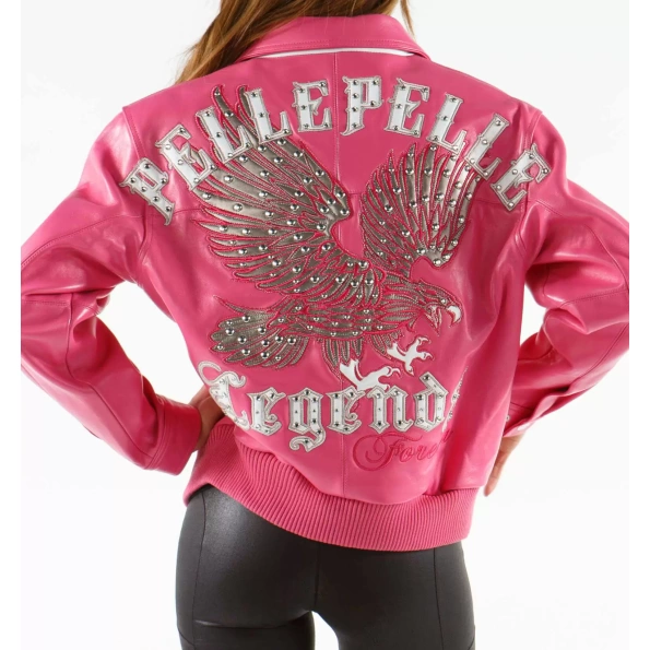 Pelle Pelle Women 1978 Pink Leather Jacket | Legends Jacket view 2