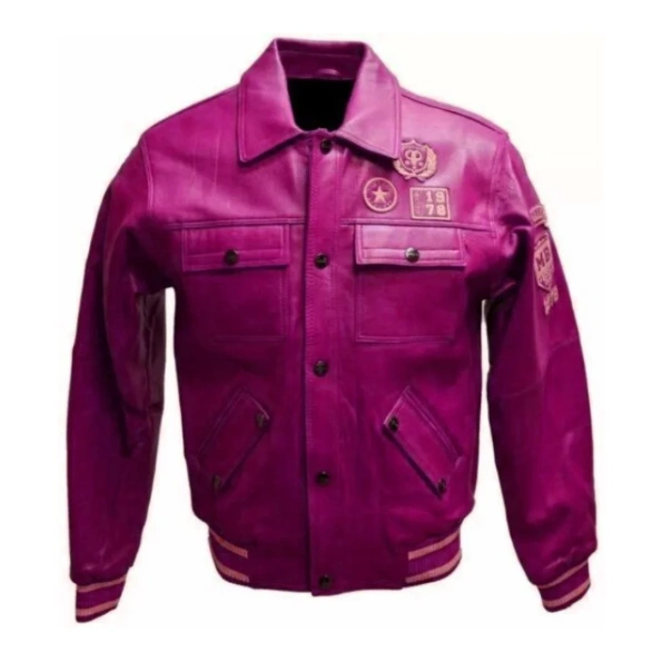 Pelle Pelle Pink 1978 Star Leather Jacket | Men & Women view 2