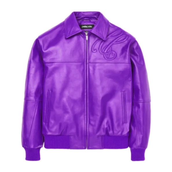 Pelle Pelle Purple Plush Leather Jacket | Men & Women view 3