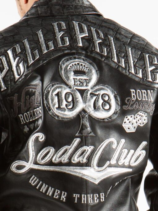 Pelle Pelle Men Black 1978 Soda Club Jacket | Leather Jacket view 4