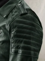 Leather Jacket Dark Green