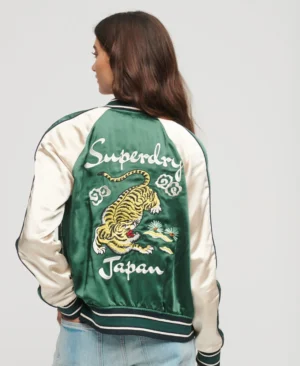 Embroidered Bomber Jacket For Women