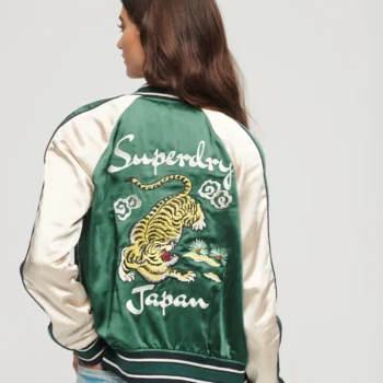 Embroidered Bomber Jacket For Women