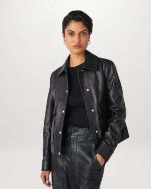 Black BRIAR BOMBER JACKET | Belstaff