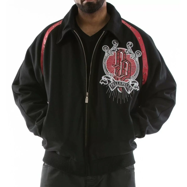 Pelle Pelle Men Black Top Brass Wool Jacket | 1978 Jacket view 2