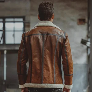 Real Brown Fur Leather Jacket