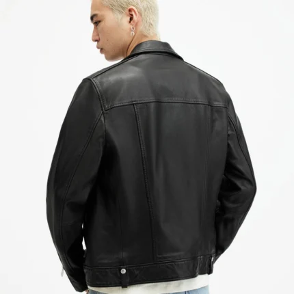 Black Milo Asymmetric Zip Biker Jacket | AllSaints