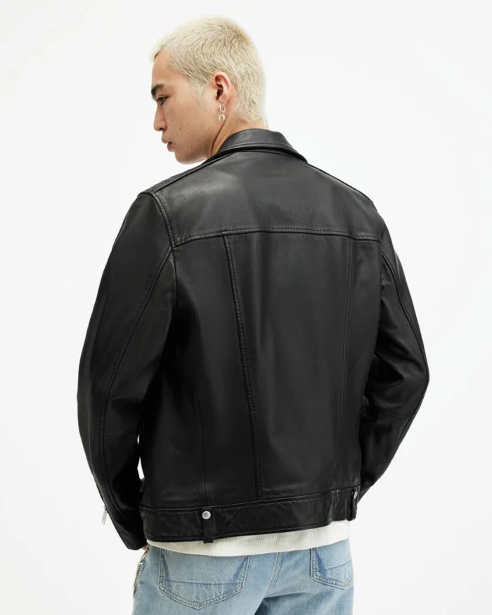 Black Milo Asymmetric Zip Biker Jacket | AllSaints