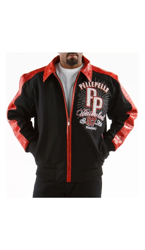 Pelle Pelle Men Unrivaled Leather Wool Jacket | Avant Garde