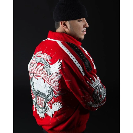 Pelle Pelle Men 35th Anniversary Red Jacket | Wool Jacket view 2